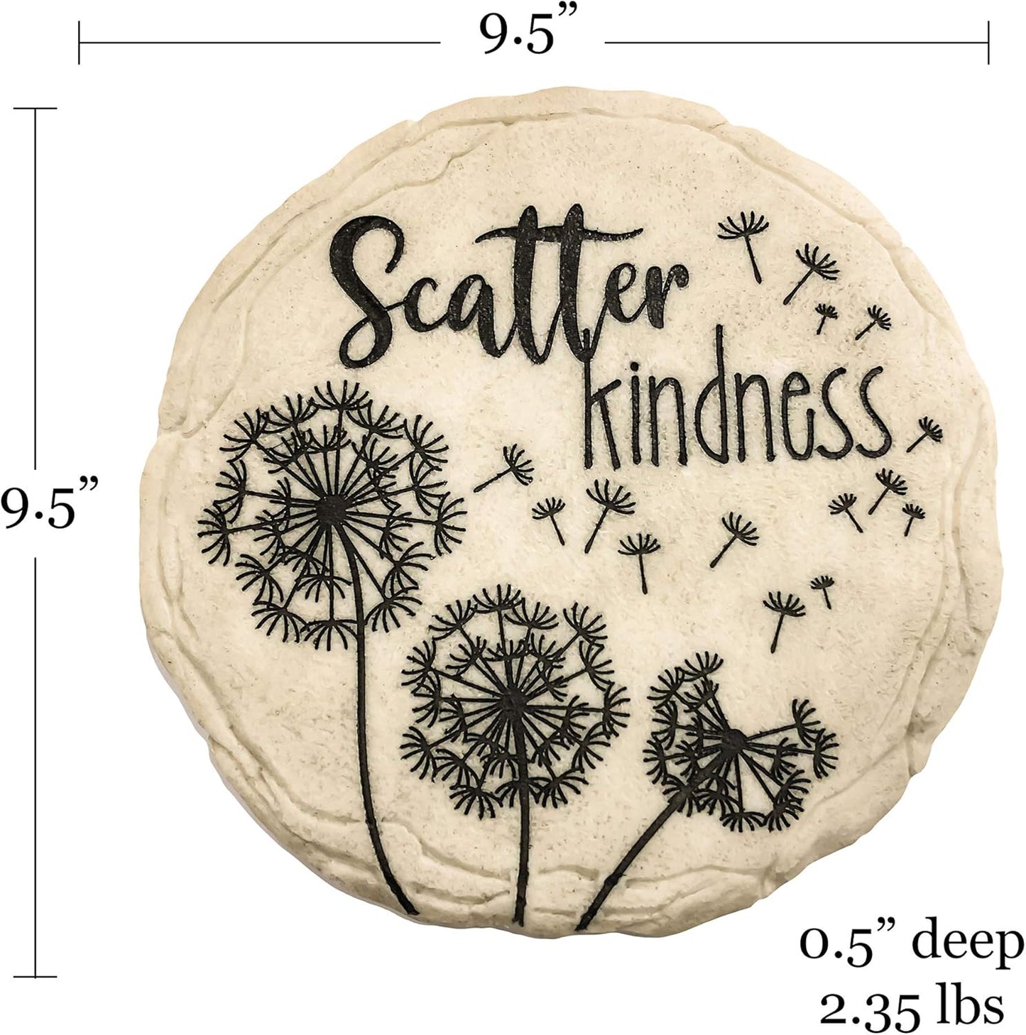 Spoontiques - Garden Décor - Scatter Kindness Stepping Stone - Decorative Stone for Garden