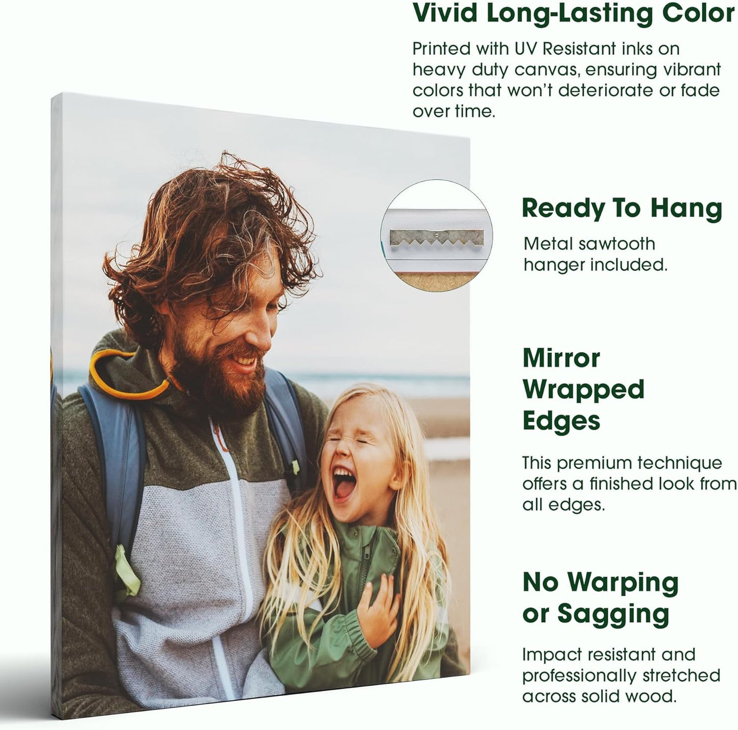 Custom Canvas Prints with Your Photos – Personalized Picture To Canvas Wall Art, Perfect for Home Decor, Gifts & Keepsakes, Ready to Hang (30" L x 40" W x .75”D, Brazillian Barnwood)