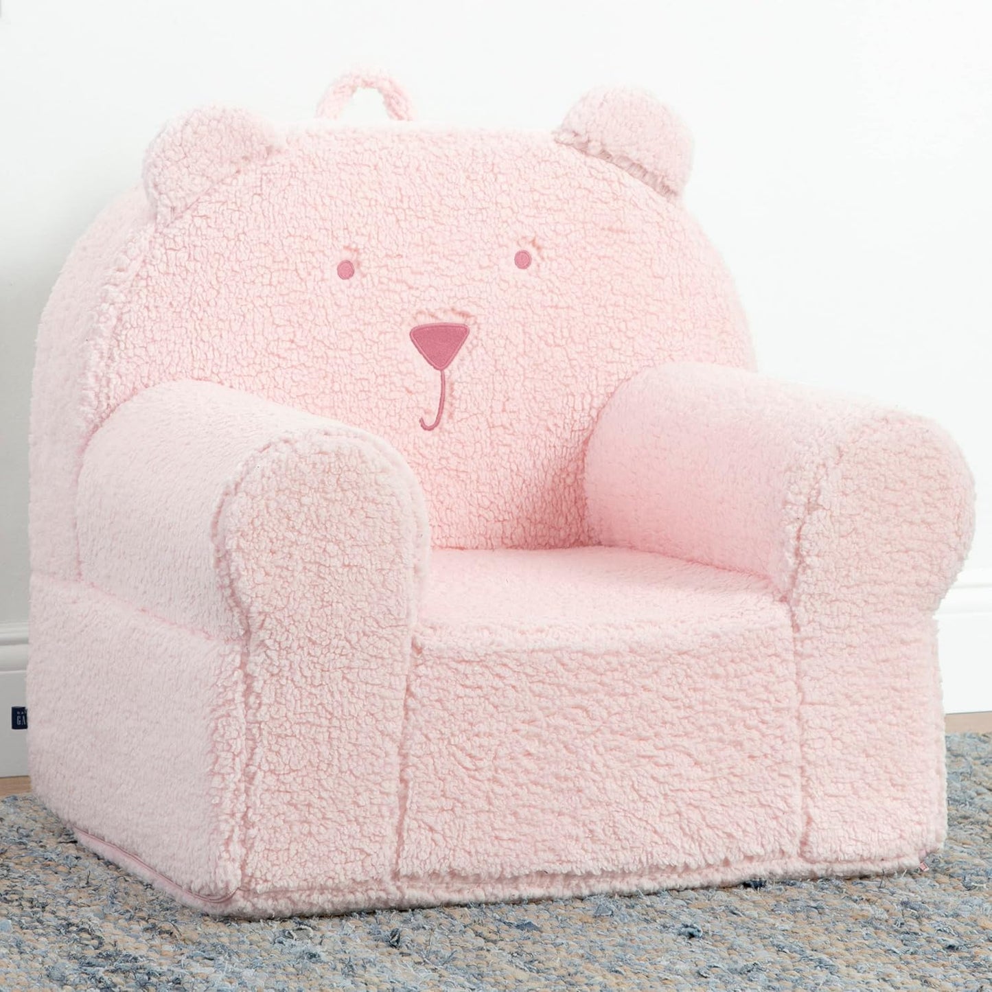 GAP babyGap Sherpa Bear Chair - Greenguard Gold Certified, Blush