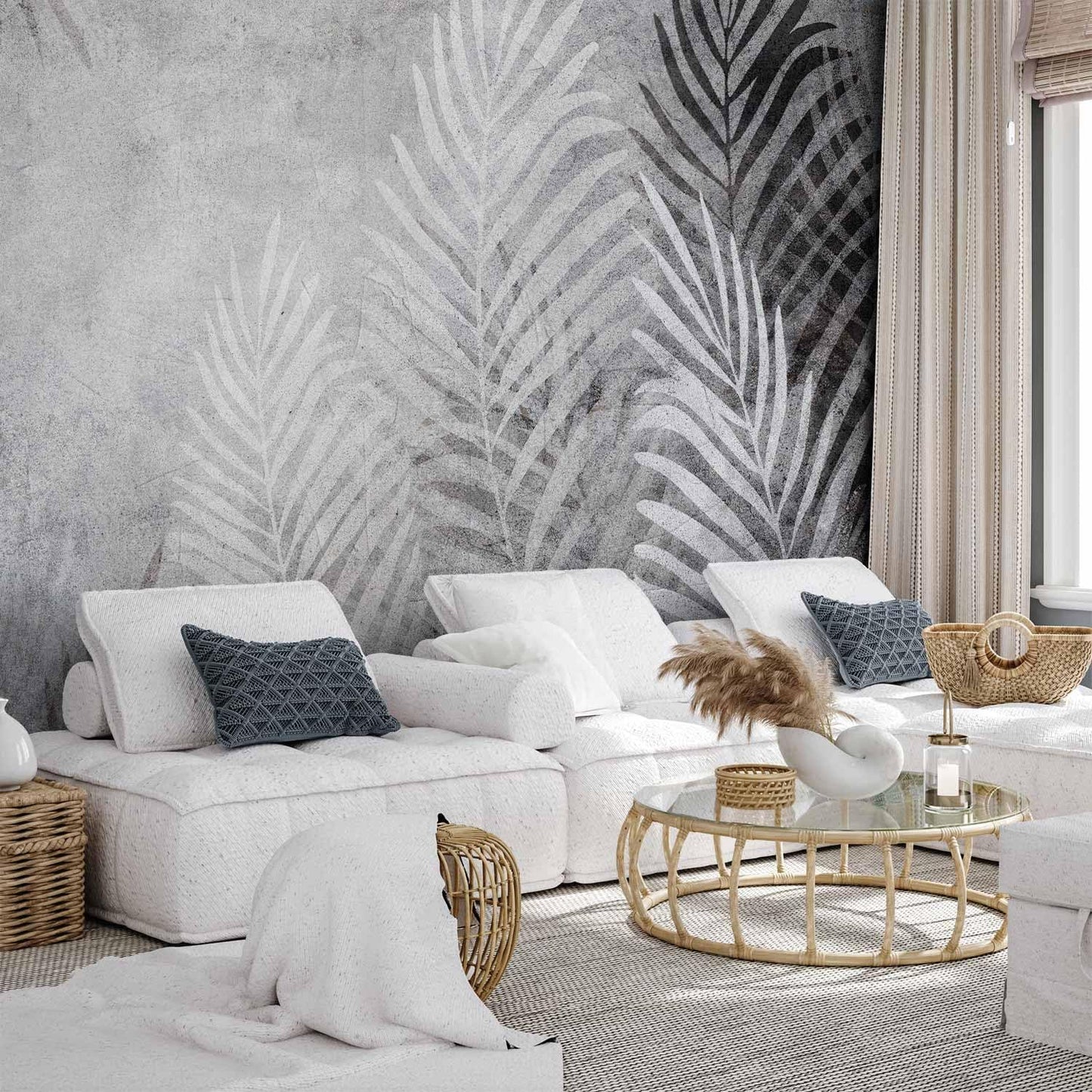 artgeist Wall Mural Leaves 79x55 in - XXL Non-Woven Wallpaper Fleece Wall Decor Photo Print Picture Image Design Palm Abstract Nature Botanical b-C-0855-a-a