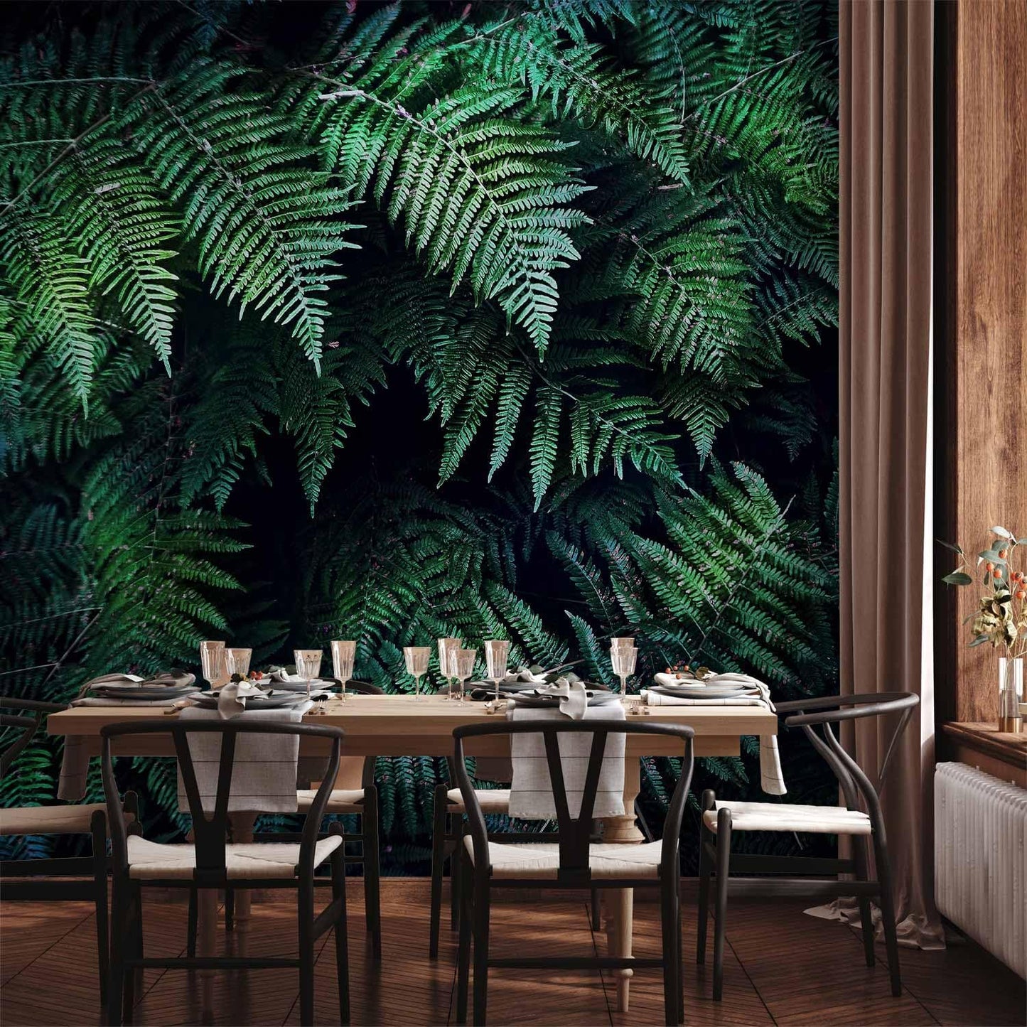 artgeist Wall Mural 3D Effect 193x138 in - XXL Peel and Stick Self-Adhesive Wallpaper Removable Large Sticker Foil Wall Decor Print Picture Image Design - Tropical Leaves b-C-0564-a-a