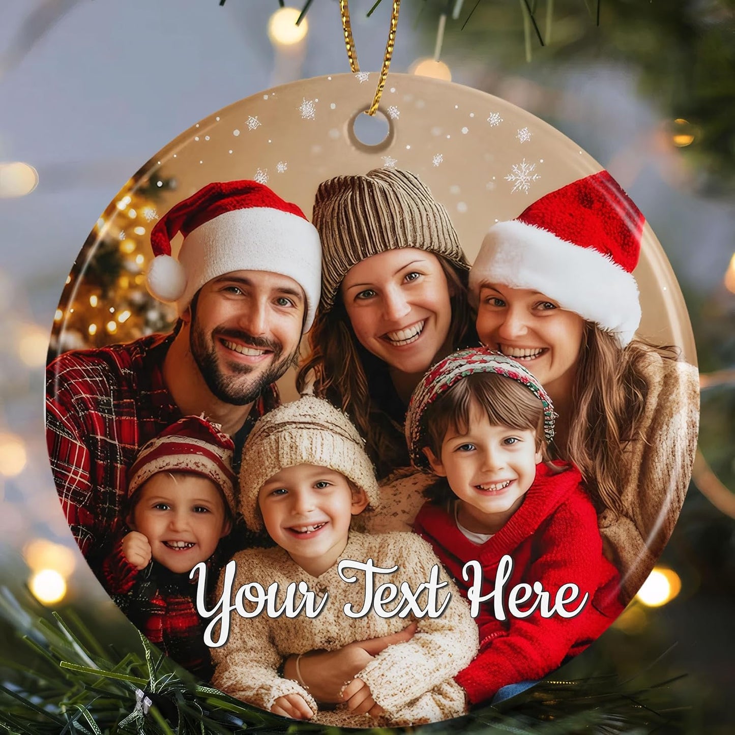 Personalized Christmas Ornaments 2025,Custom Christmas Ornament with Photo Text,Personalized Ornaments for Christmas Tree,Ornaments Keepsake Gift for Family