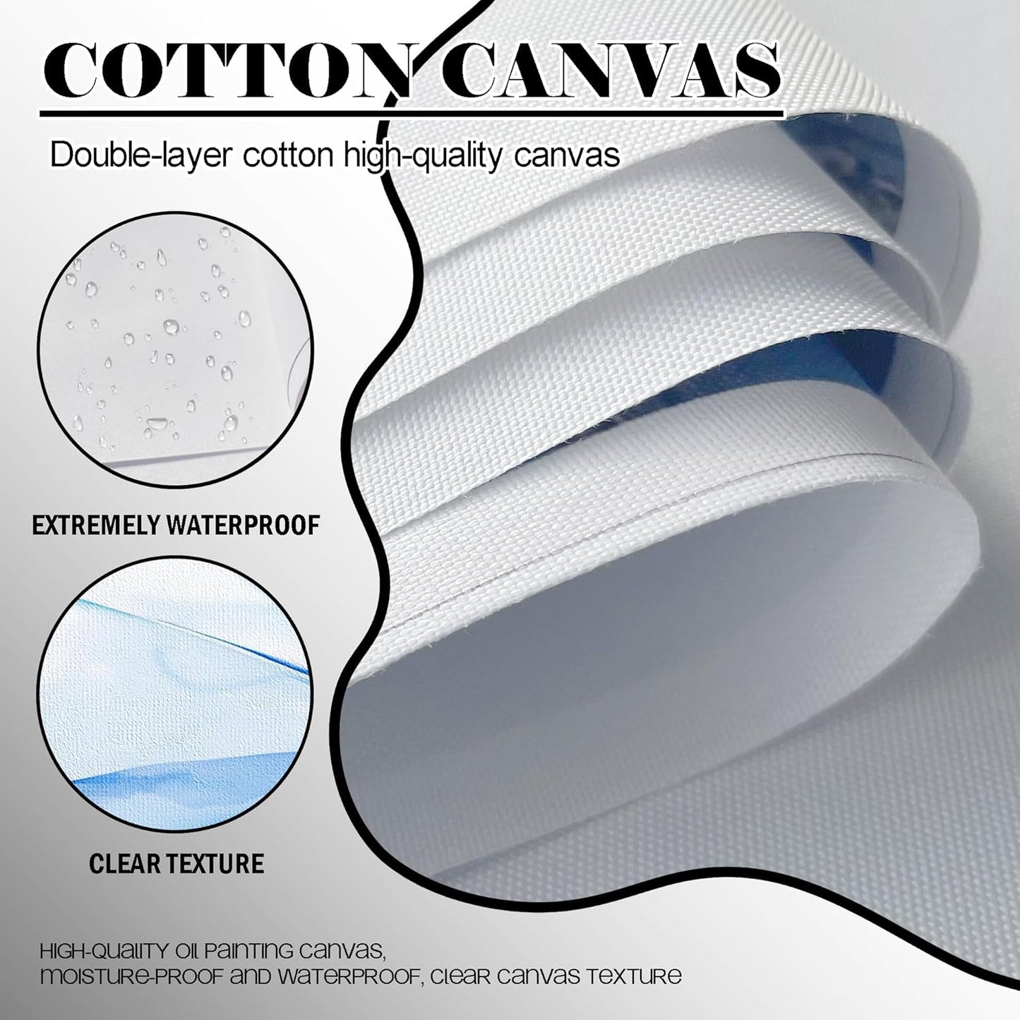 QZQCBLC Large Canvas Wall Art - Abstract Clouds Ocean Lightning Framed Landscape Gloomy Castle Paintings Artwork Picture for Living Room Bedroom Kitchen Home Painting Decor 24"X48"