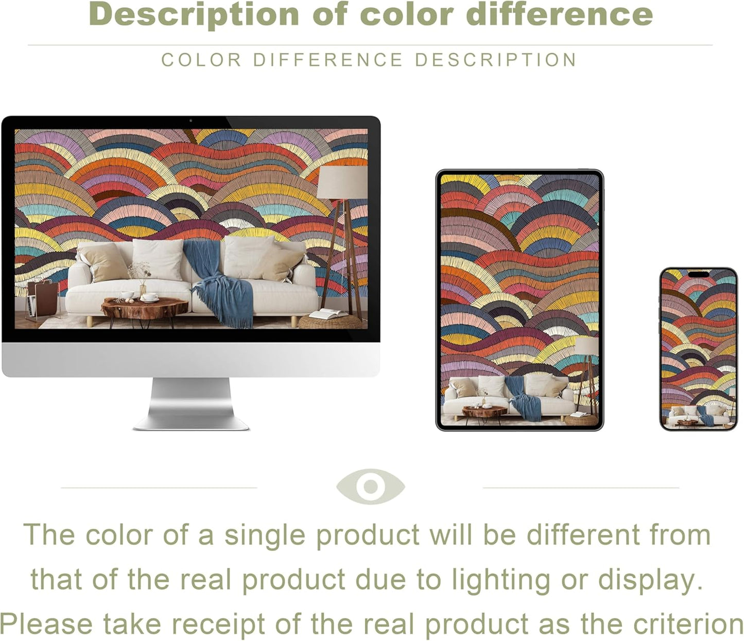 Boho Mural Wallpaper for Bedroom Living Room Restaurant(Not Peel and Stick)