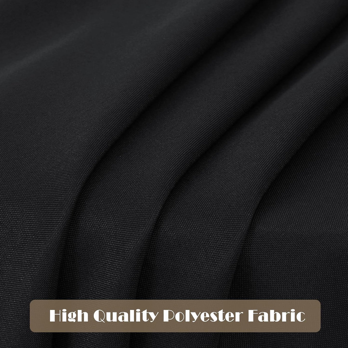 sancua 6 Pack Black Tablecloth 60 x 84 Inch, Rectangle Table Cloth for 4ft Tables - Stain and Wrinkle Resistant Washable Polyester Table Cover for Dining Wedding Banquet Party Buffet Restaurant