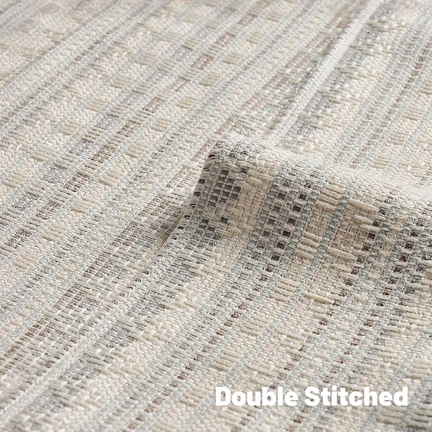 FUTEI Grey White Decorative Throw Pillow Covers 24x24 Inch Set of 2,Soft Cozy Chenille Jacquard Textured Euro Pillow Shams,Boho Home Decor for Couch Bed Living Room