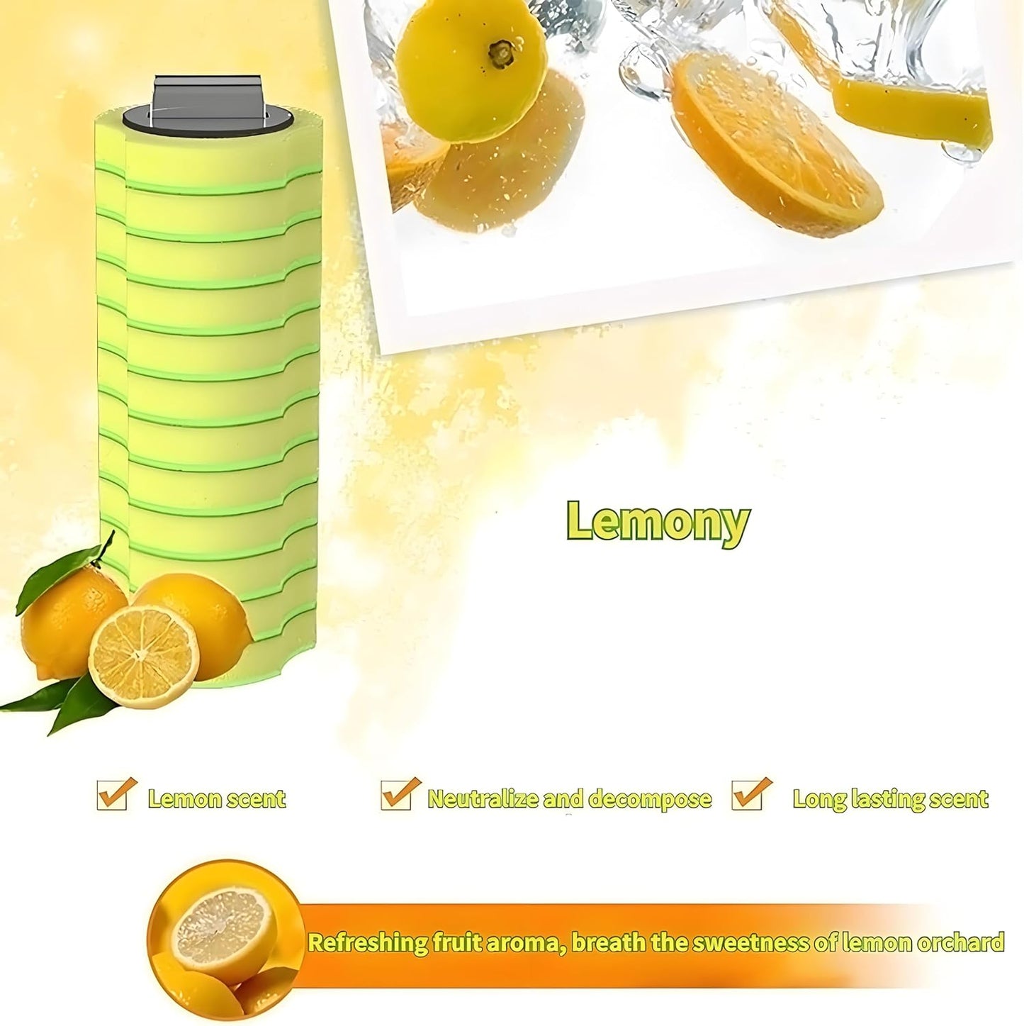 56 Count Toilet Bowl Wand Refills, KIRIKIT Wall-Mounted Disposable Toilet Cleaner Brush Heads for Bathroom Toilet Scrubber Cleaning Accessories, Lavender, Lemon, Ocean