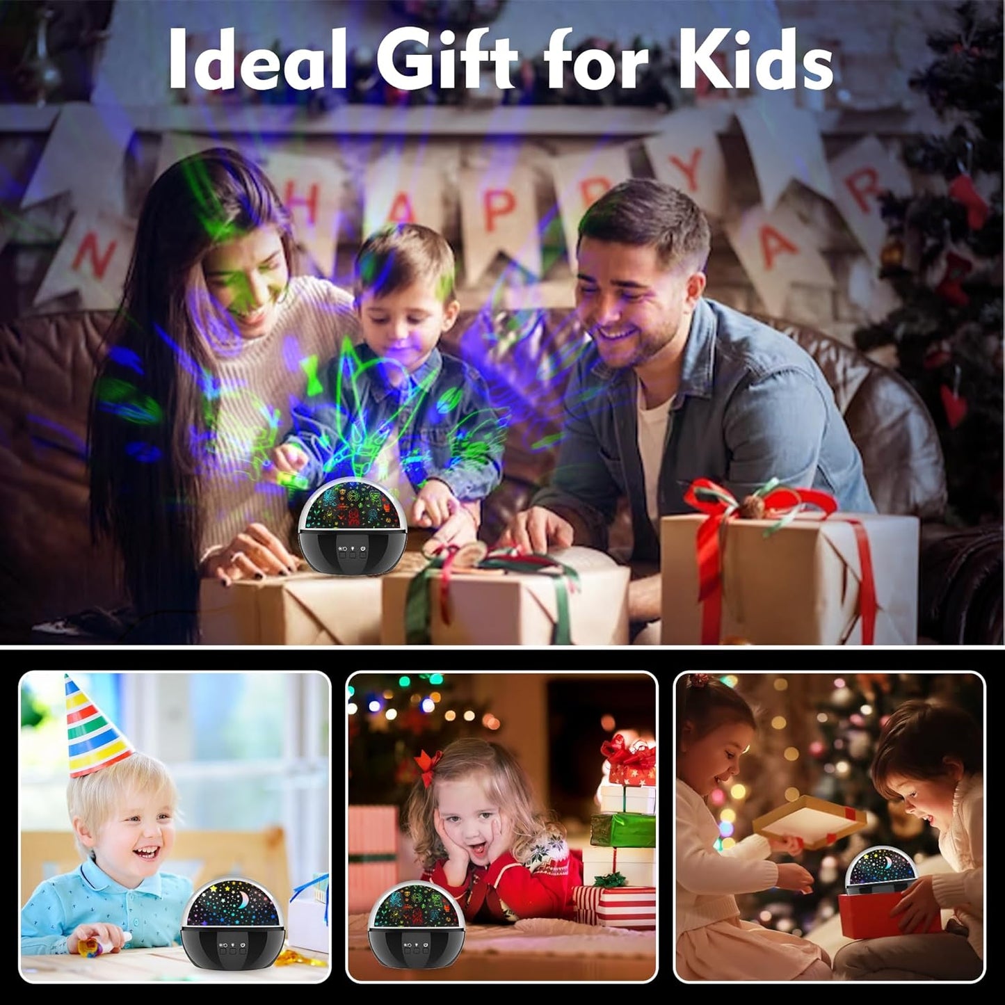 Superhero Night Light Projector for Boy,Kids Night Lights with Hulk and Star Theme,360 Degree Rotation,15 Mode Color Changing,Birthday Gift Toys