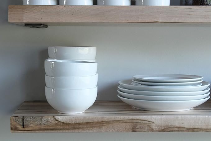 Urban Legacy Deep Floating Shelves | Wormy Maple with Furniture Grade Clear Coat | Low Profile Brackets | Set of 2 (36" x 11" x 2")