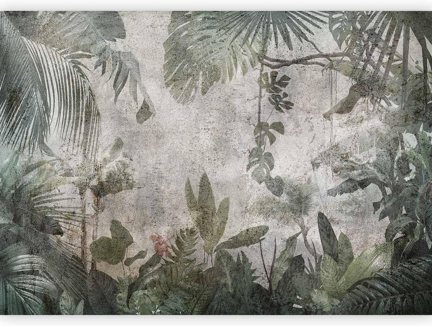 artgeist Wall Mural Tropical Leaves 135x101 in - XXL Peel and Stick Self-Adhesive Wallpaper Removable Large Sticker Foil Wall Decor Print Picture Image Design Jungle Nature Monstera b-C-0821-a-a