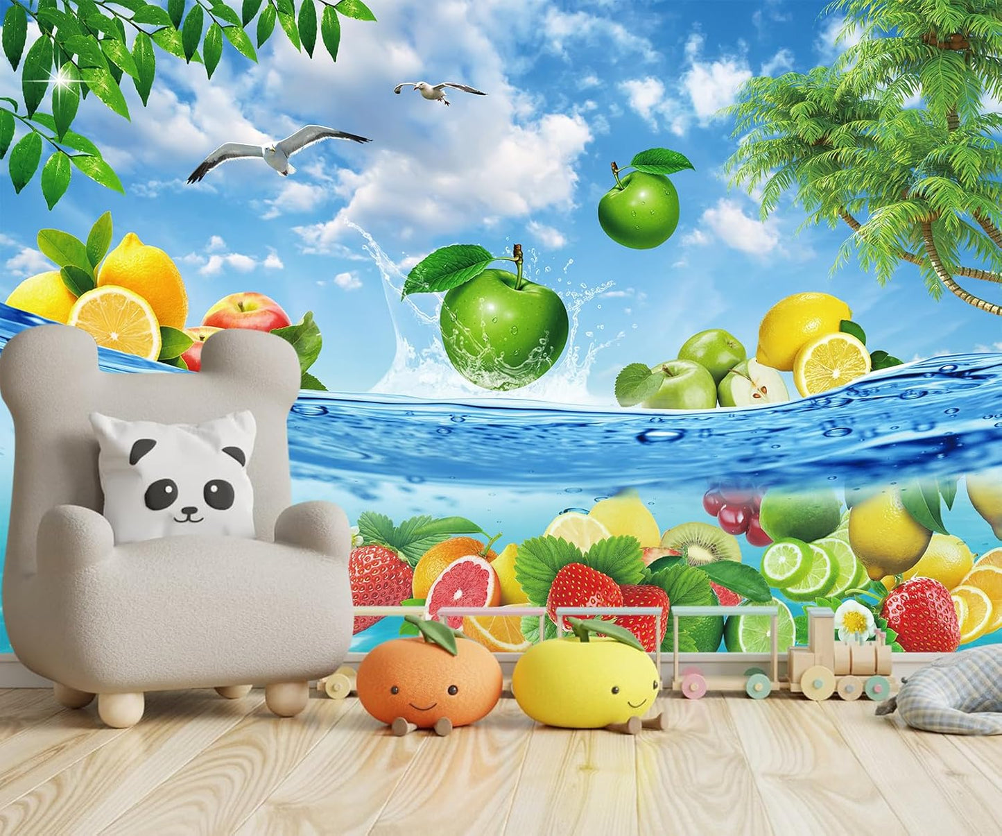 Fruit Wall Mural Wallpaper for Bedroom Living Room(Not Peel and Stick)