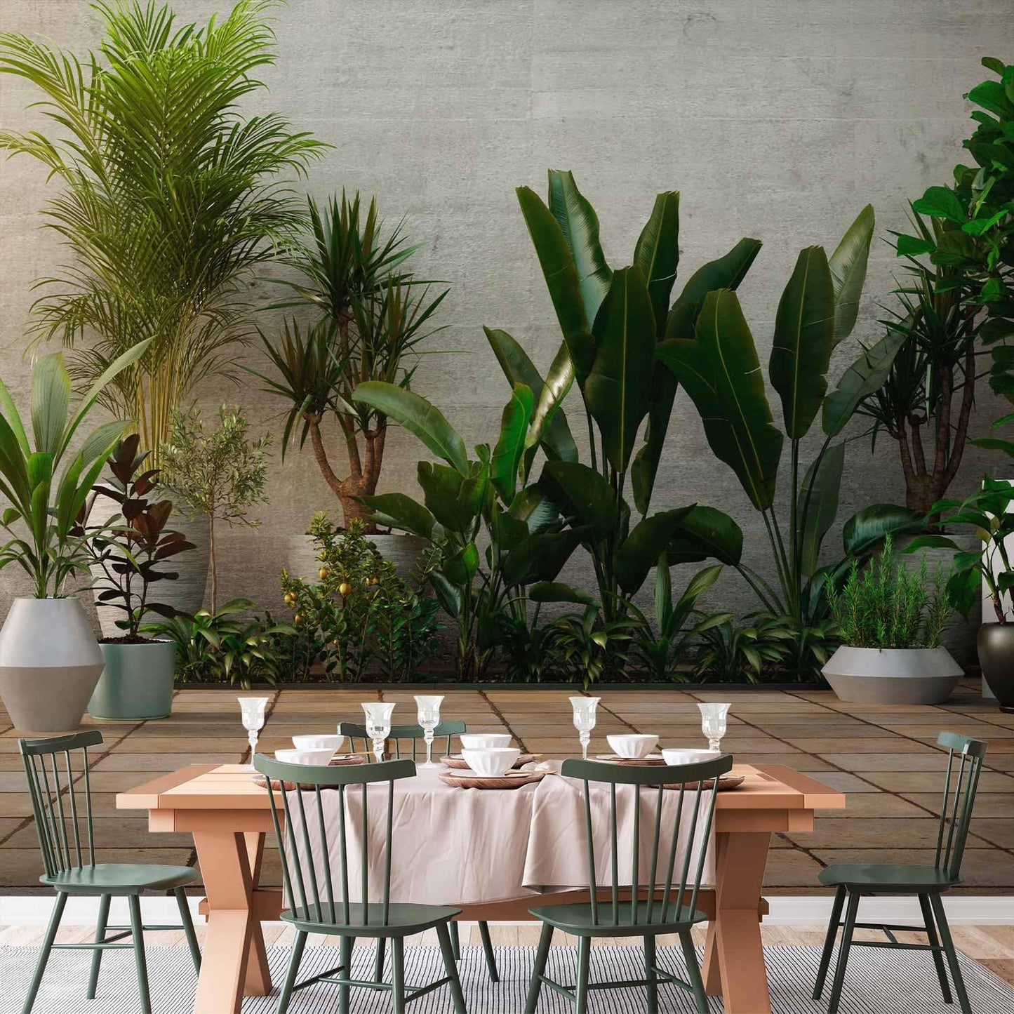 artgeist Premium Wall Mural Nature 177x124 in - Non-Woven Wallpaper Fleece Wall Decor Photo Print Picture Image Design Botanics Plants 3D Effect b-B-0600-a-a