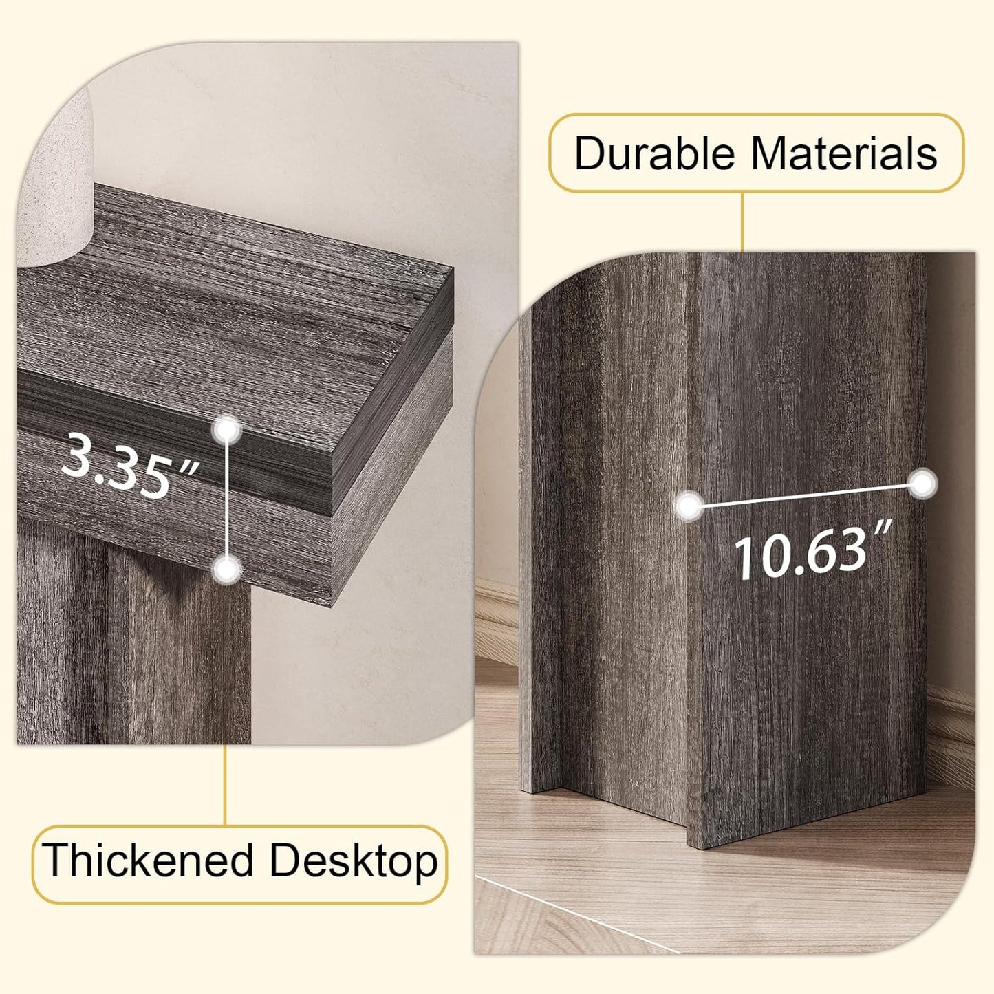 55Inch Farmhouse Console Table,Wooden Rectangular Sofa Table Behind The Couch,Entryway Console Table with Storage for Living Room, Hallway,Entrance (Grey)