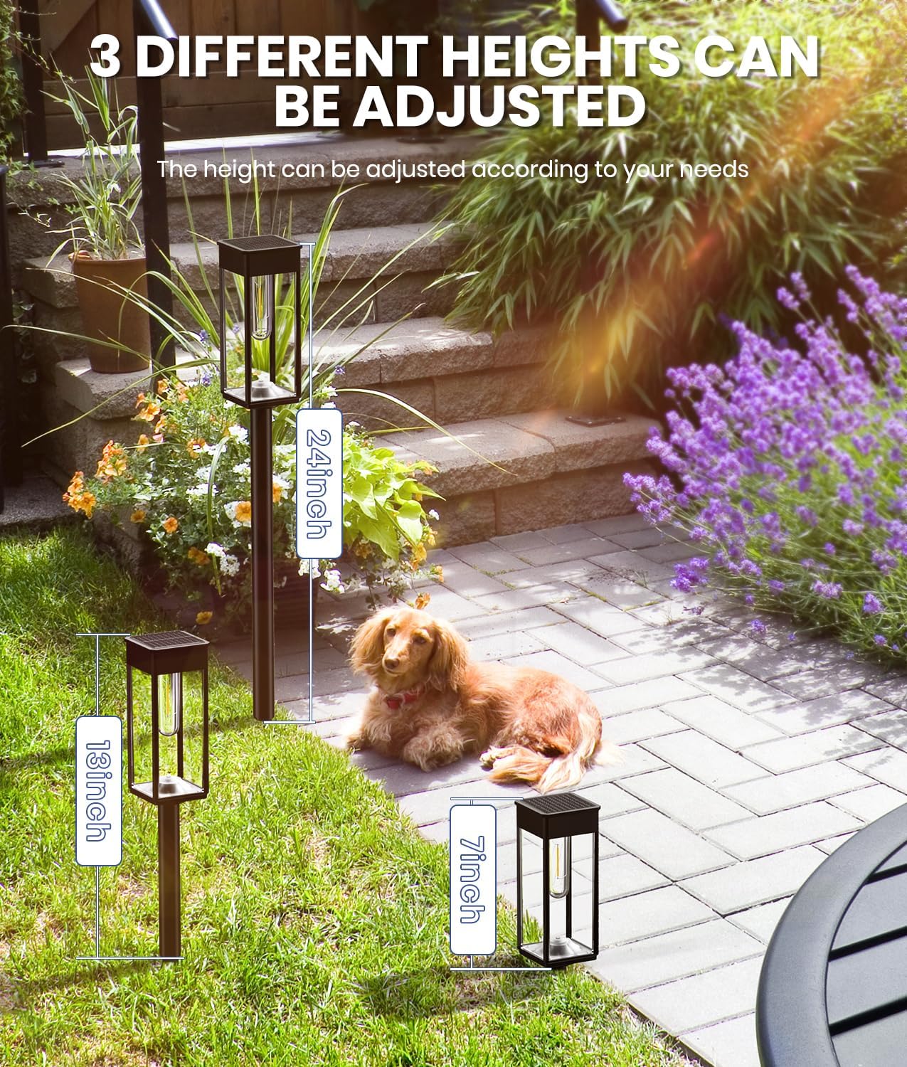 Solar Pathway Lights Outdoor, 6 Pack Solar Garden Lights Waterproof Bright LED Path Lights Solar Powered for Outside Yard Patio Lawn Walkway Driveway Decor Landscape Lighting (Cool White)