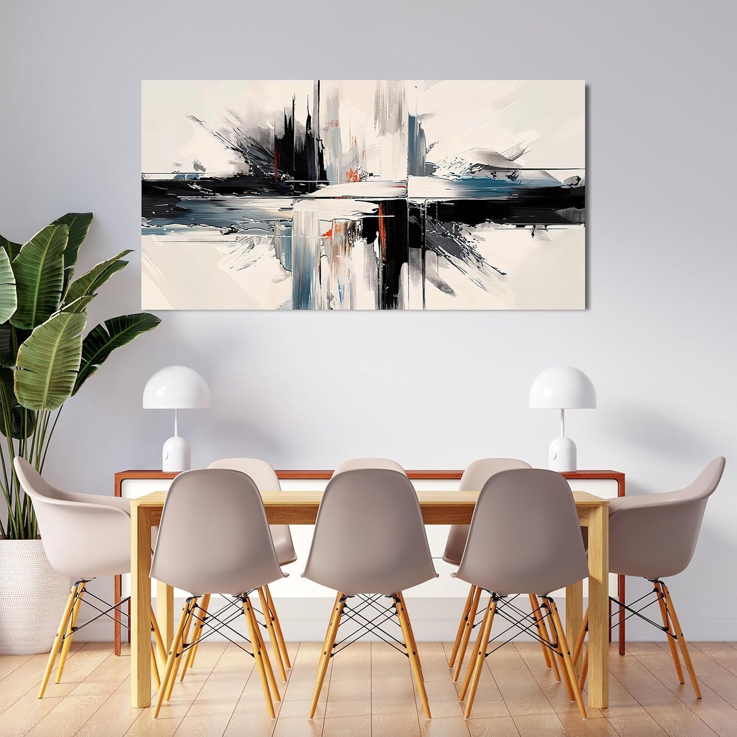 Abstract Wall Art Decorations Modern Wall Art for Living Room Abstract Canvas Art Wall Decor Minimalist Black and White Wall Art Prints Artwork for Walls Bedroom Office Home Decor 20" X 40"