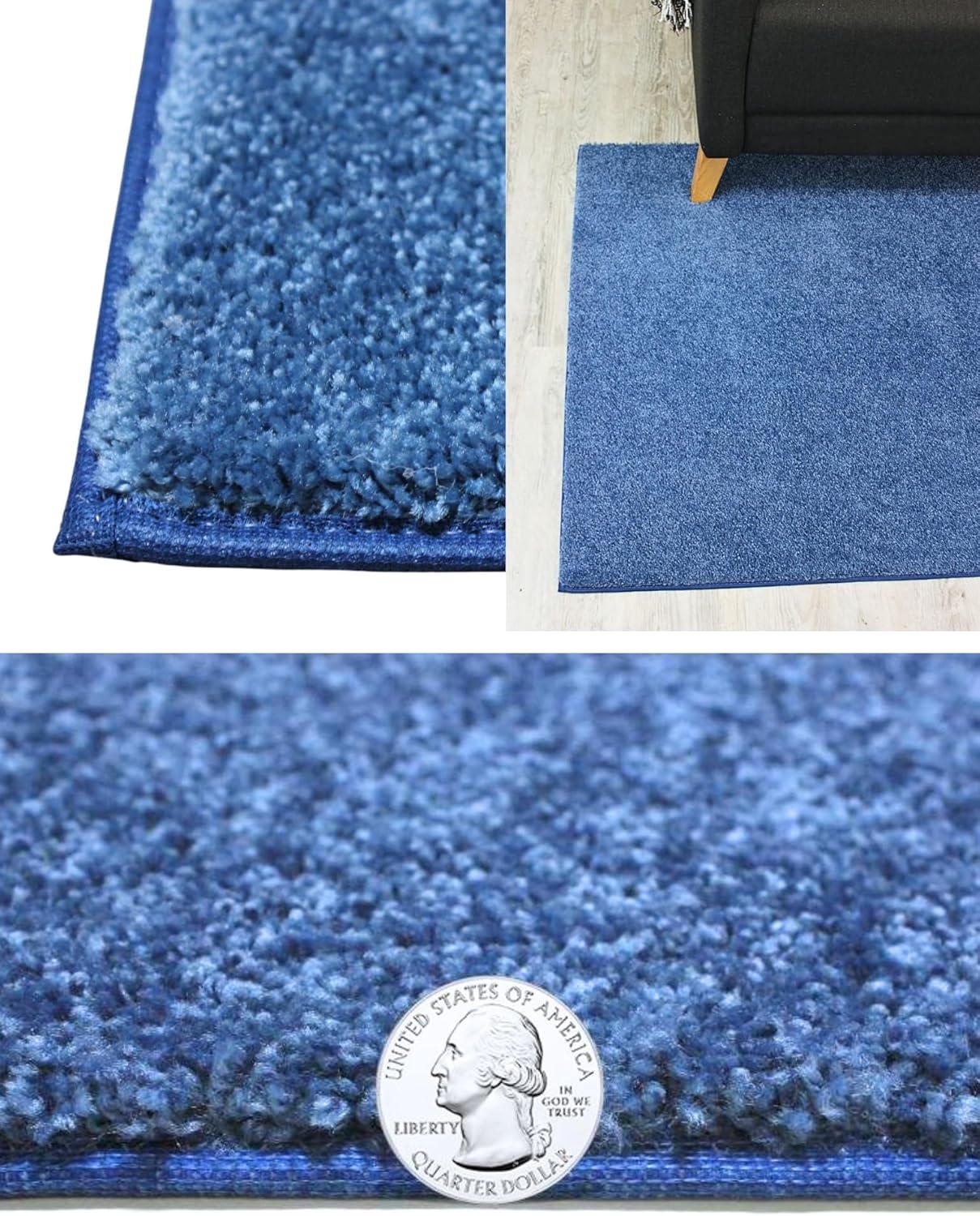 KOECKRITZ Soft and Colorful Kids Classroom Area Rugs (Passes Flammability Pill Test) Many Sizes and Bright Colors to Select from (10' x 14', Royal)