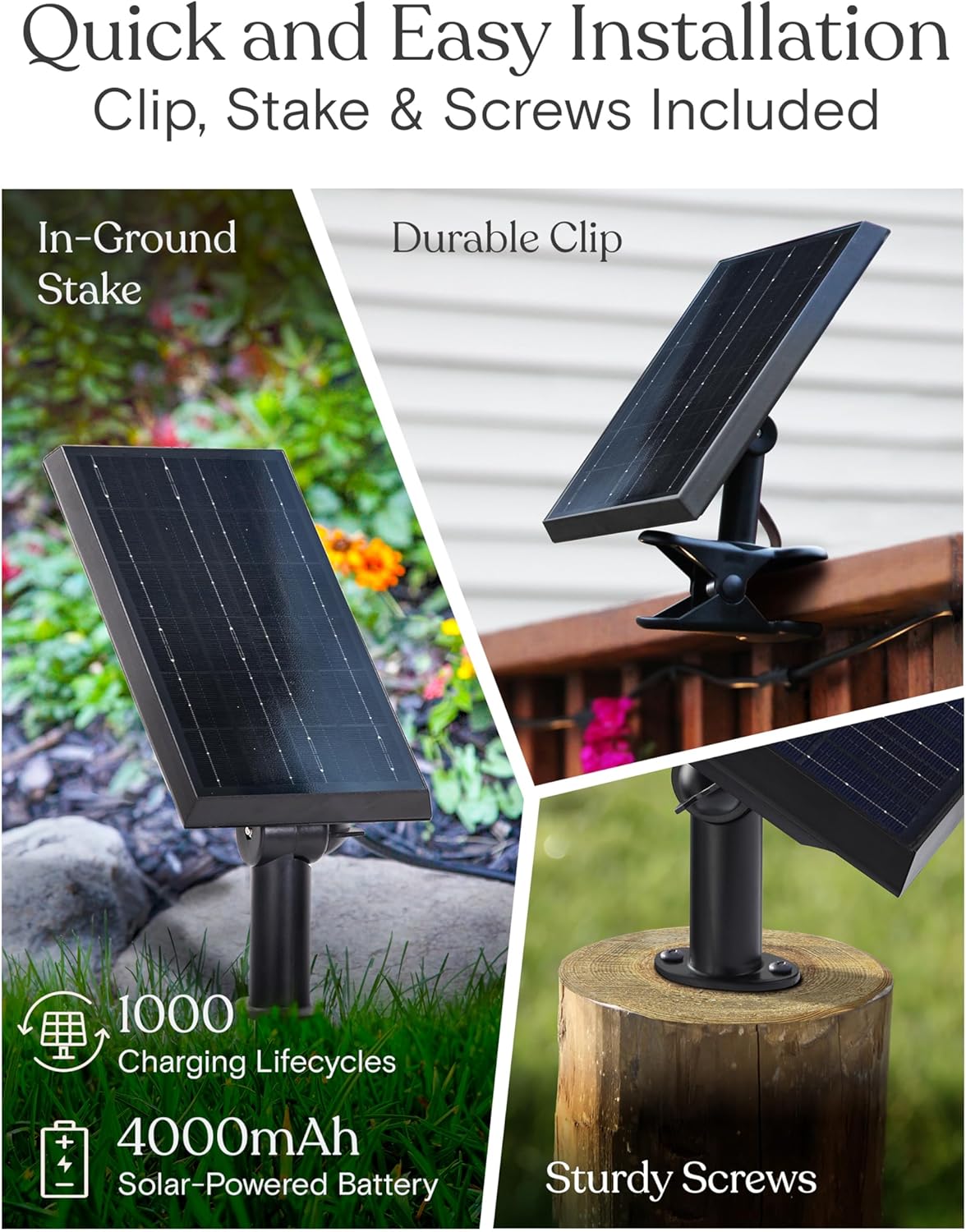 Brightech 104 (52x2) FT Ambience Pro Solar Powered Outdoor LED String Lights - Waterproof Remote Control Lights - 48 Bulbs, 7W Solar Powered Color Changing White Light for Camping, Patio, Garden