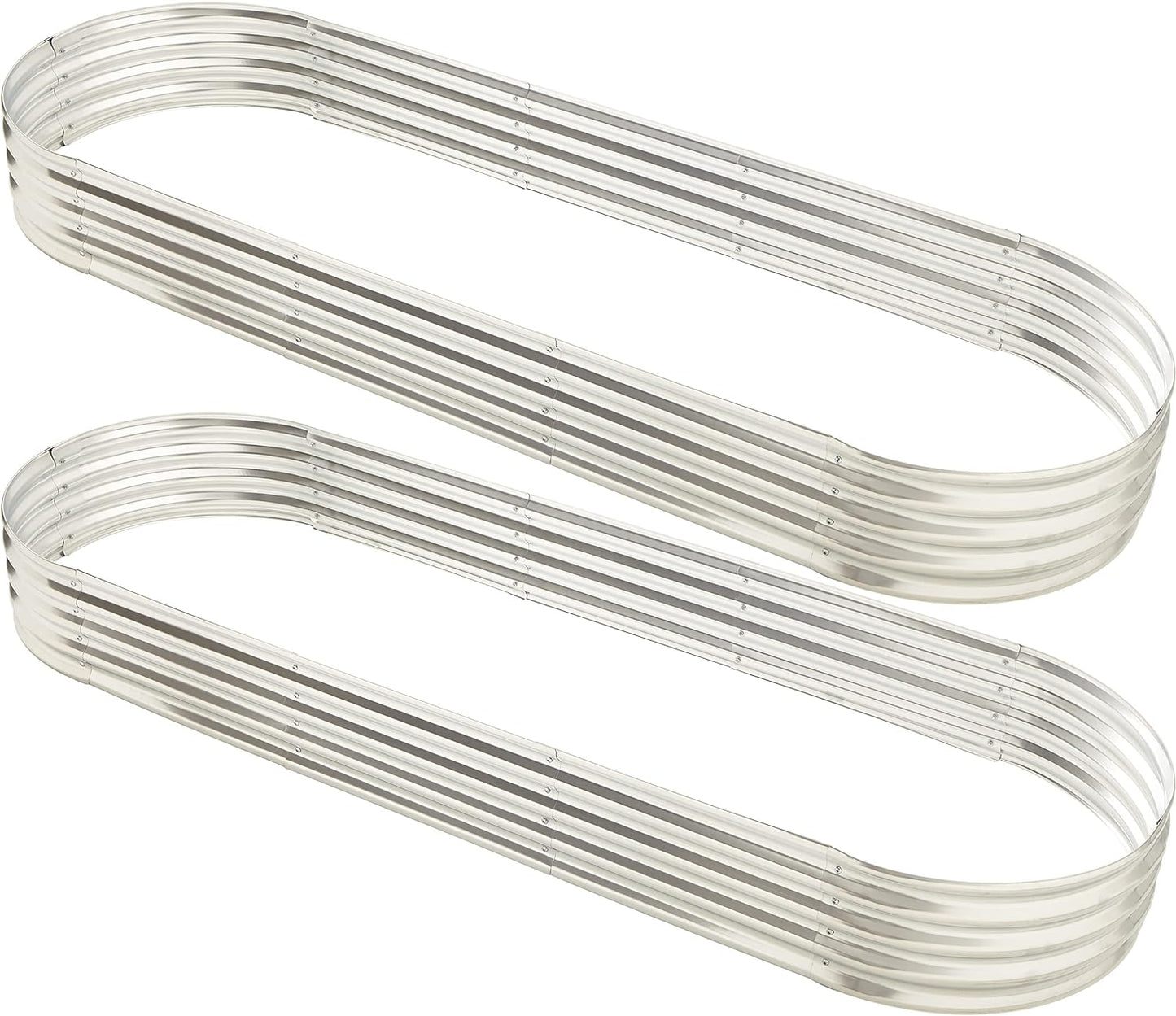 9 ft x 3 ft Raised Garden Bed Metal Elevated Planter for Vegetable Flower Herb (2pk)