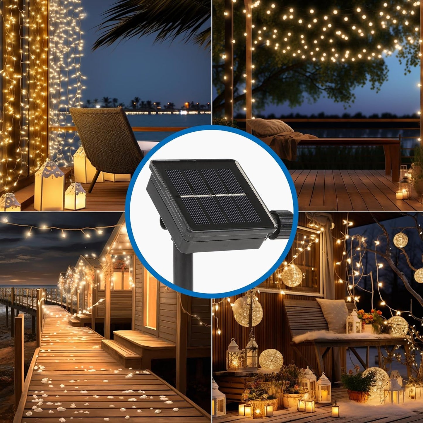 Replacement Solar Light Parts-Solar Light Replacement Tops ED Panel Lantern Lid,Panel (Two Pieces)