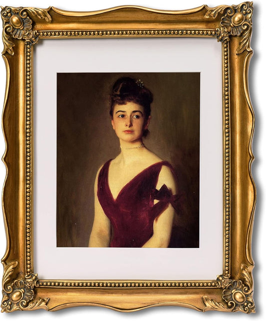 Vintage 11x14 Picture Frame with Embossed Flower, Ornate Gold Frame for 11x14 or 8x10 Photos with White Mat, Antique Baroque Frames with Hook for Wall Mounting Display(Bronze)