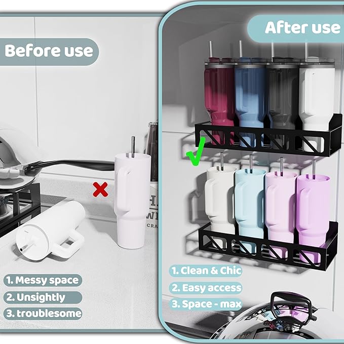 Magnetic Spice Rack Organizer for Fridge Seasoning Organizer for Kitchen storage with Screw or Adhesive Hanging,Magnetic Shelf with Hook for Refrigerator and Oven (2pack)