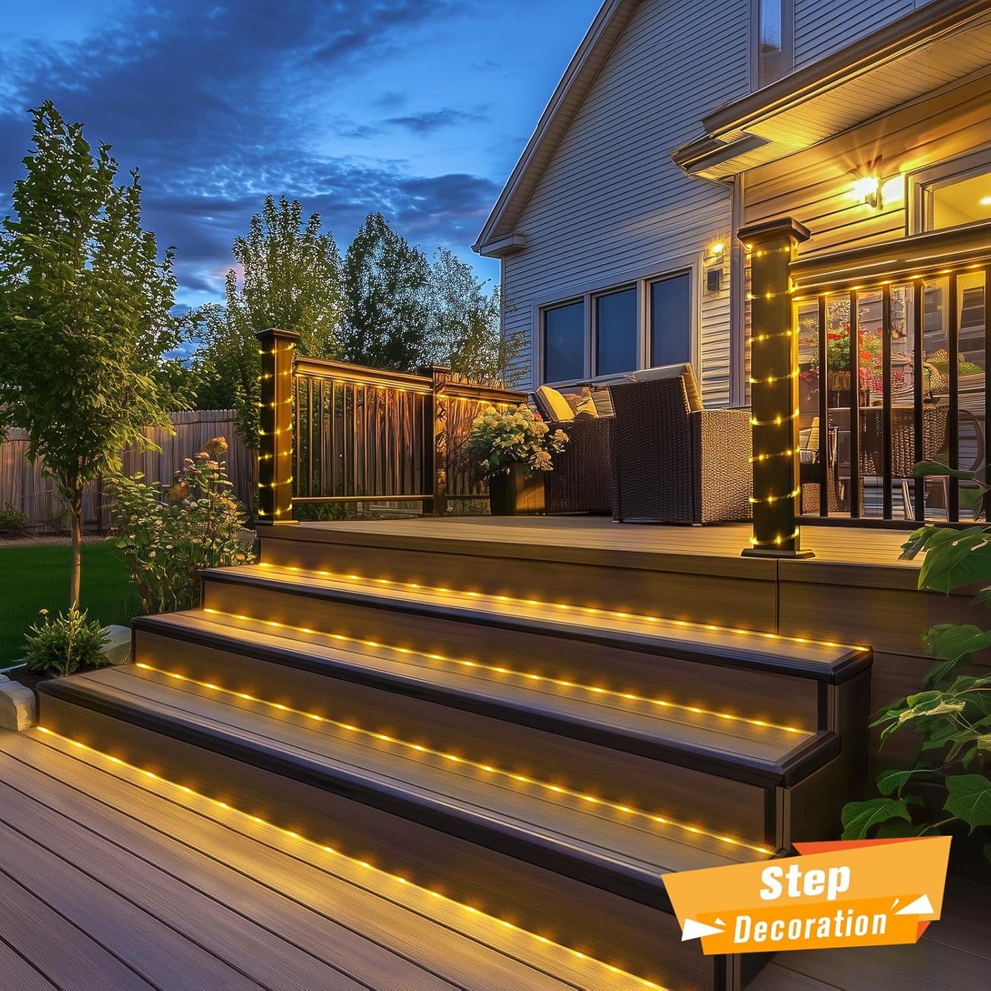 JMEXSUSS 100 LED Solar Rope Lights Outdoor Waterproof, 33ft IP65 Waterproof Solar Trampoline Lights, 8 Modes Solar String Lights for Outside Camping Tent Trampoline