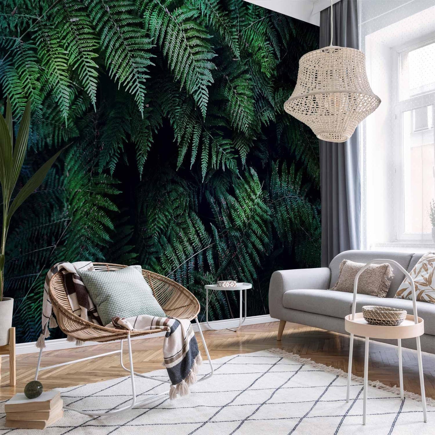 artgeist Wall Mural 3D Effect 197x138 in - XXL Non-Woven Wallpaper Fleece Wall Decor Photo Print Picture Image Design Home Tropical Leaves b-C-0564-a-a