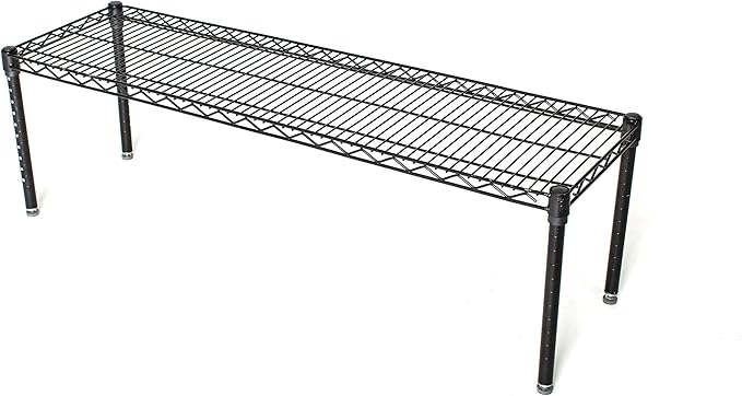 Omega Products Corporation 21" Deep x 36" Wide x 14" High Black Stationary Dunnage Rack