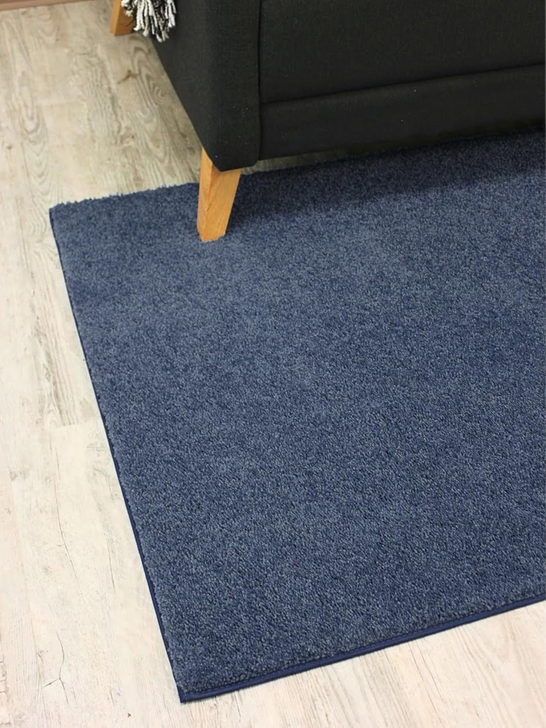 KOECKRITZ Soft and Colorful Kids Classroom Area Rugs (Passes Flammability Pill Test) Many Sizes and Bright Colors to Select from (4' x 4', Navy)