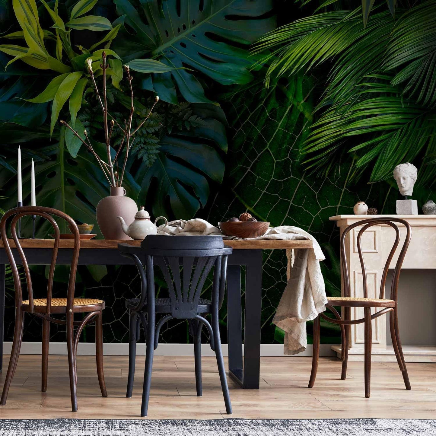 artgeist Wall Mural Tropical 118"x83" XXL Peel and Stick Self-Adhesive Wallpaper Removable Large Sticker Foil Wall Decor Print Picture Image Design