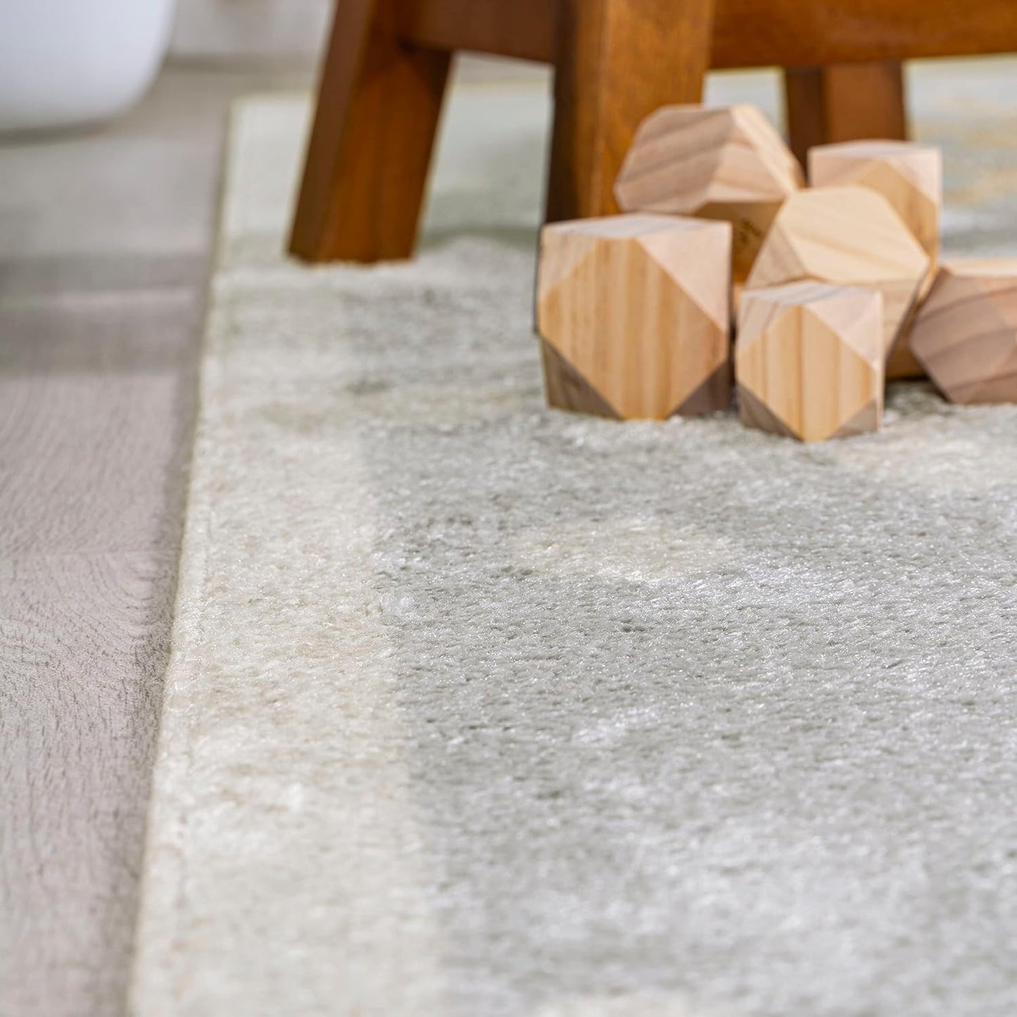 JONATHAN Y Machine-Washable Gray/Ivory/Yellow Runner Rug, 2x8, Minha Rainbow Dots, Kids & Novelty, Casual, Classic, Bedroom, Kitchen, Living Room, Easy-Cleaning, Non-Shedding (KDW102A-28)