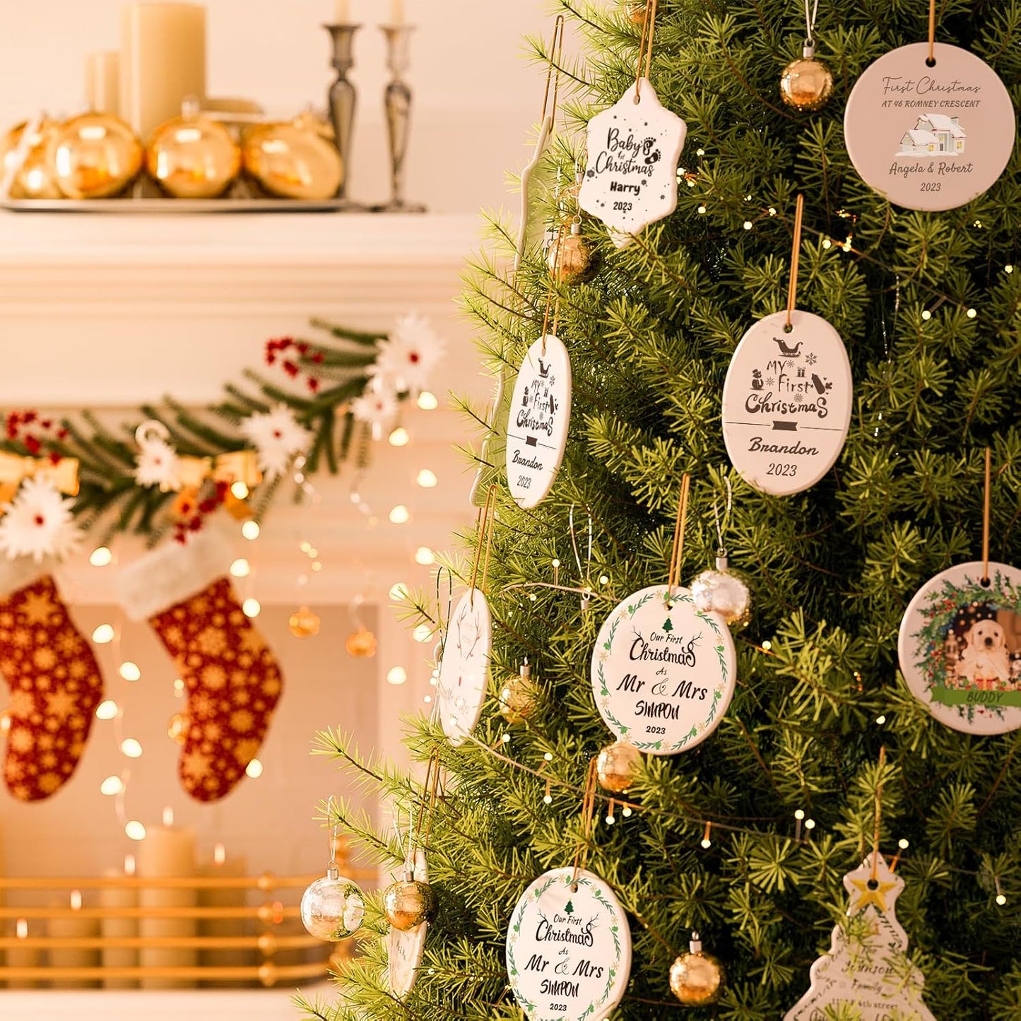 Personalized Dog Photo Ornament - Custom Pet Christmas 2025, Puppy 1st Xmas Gifts, Christmas, Lovers Gift for Tree Decoration by Bemaystar