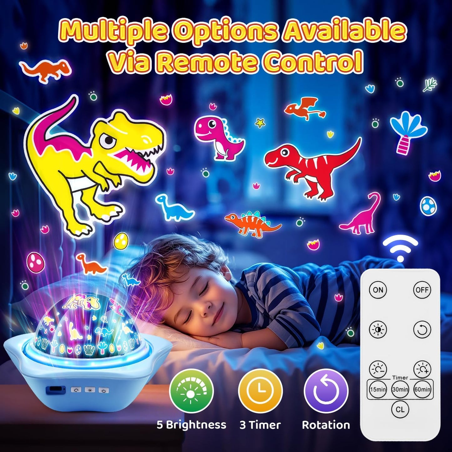 Night Light for Kids Night Light Projector, Baby Night Lights for Bedroom, Star Projector Galaxy Light Star Lights for Bedroom, Glow in The Dark Stars for Ceiling, Baby Sensory Toys, Kids Room Decor