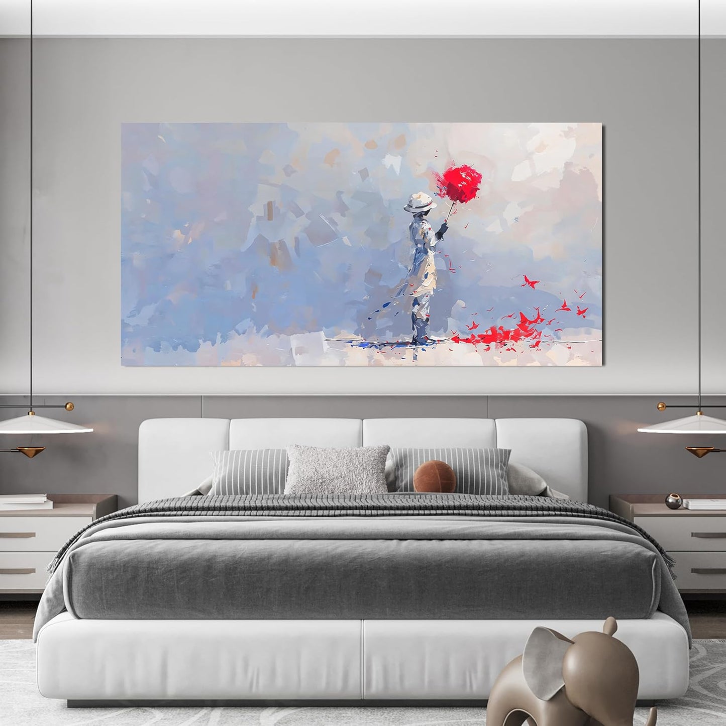 Large Canvas Wall Art Decor Modern Minimalist Wall Art Decor Wall Pictures For Living Room Artwork for Walls Ocersized Colorful Wall Art Decorations Bedroom Office Home Wall Decor Prints 29" X 58"