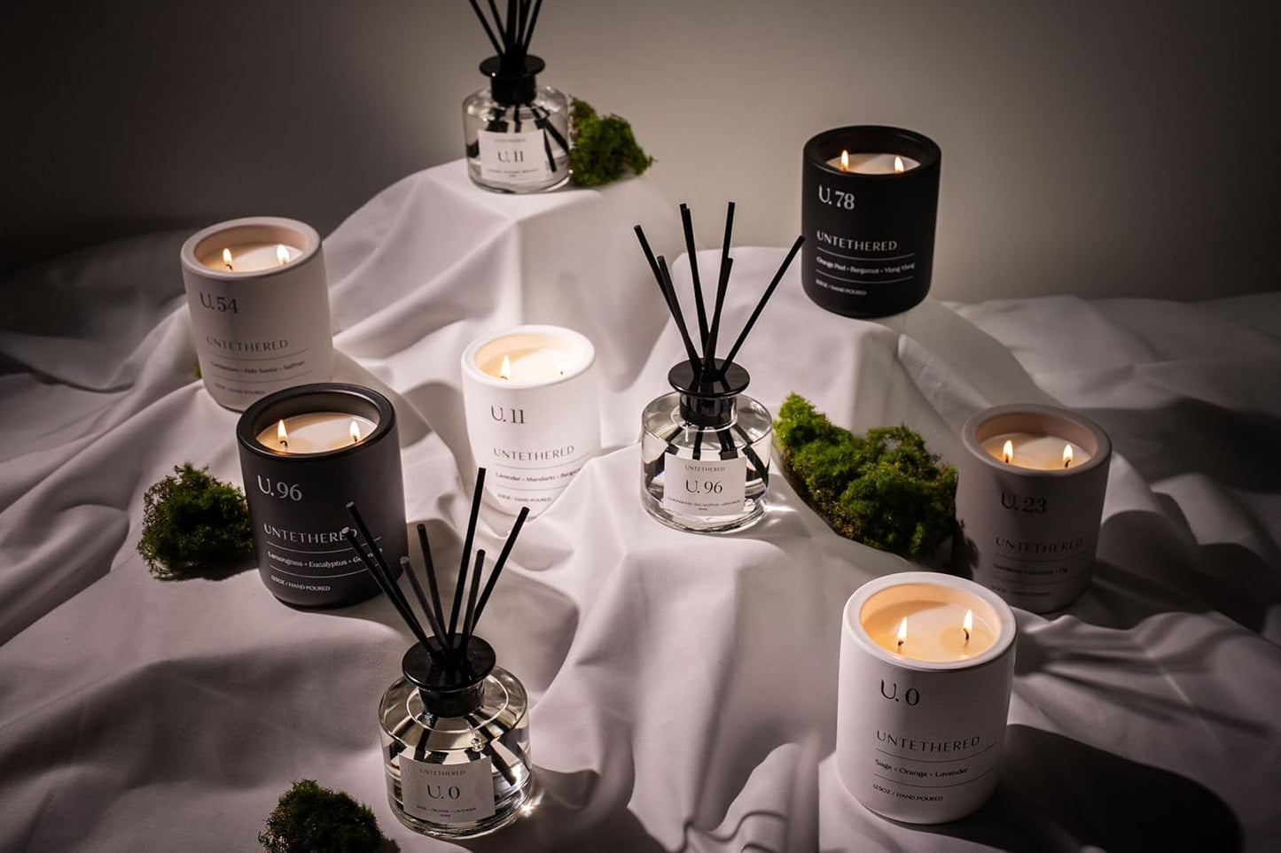 U.78 Luxury Scented Candle – Orange Peel, Bergamot & Sandalwood | Hand-Poured in USA w/ 100% Natural Coconut & Apricot Wax | Double Wick, Long-Lasting Aromatherapy Candle for Home & Gifts (12.5 oz)