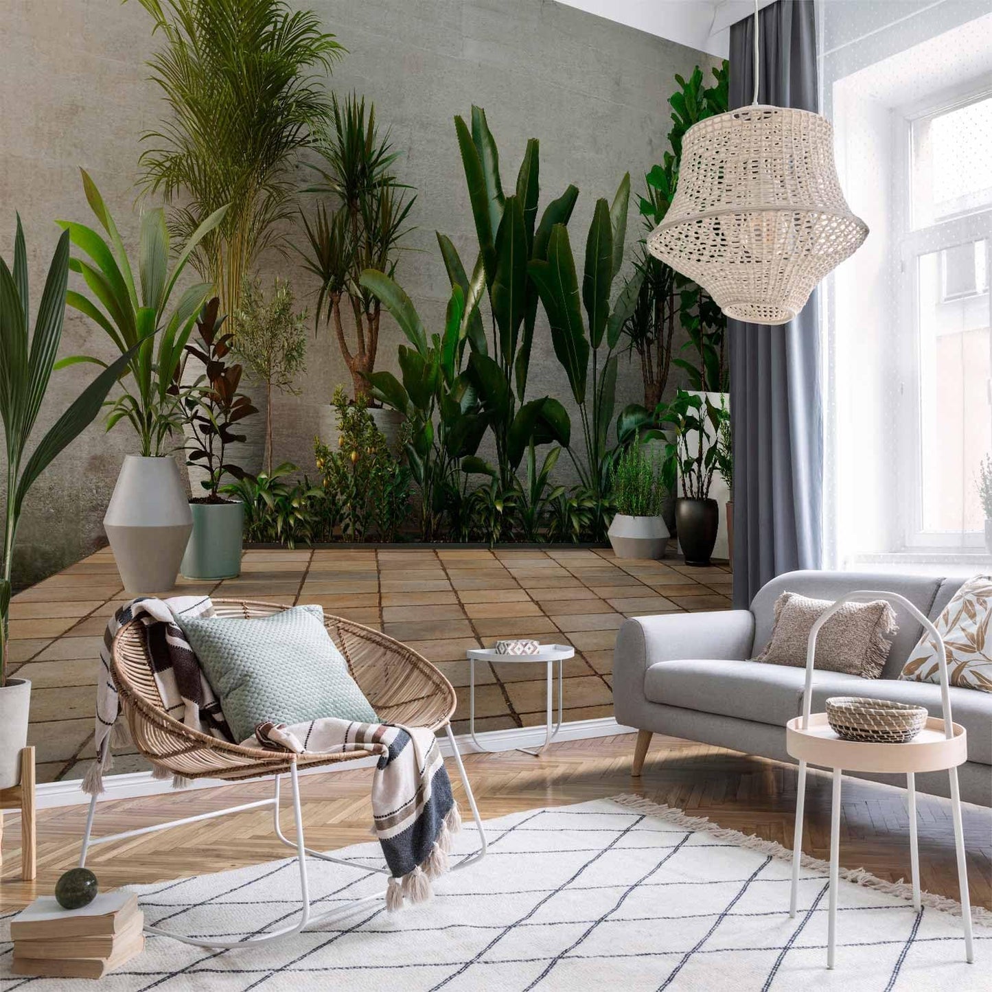 artgeist Premium Wall Mural Nature 177x124 in - Non-Woven Wallpaper Fleece Wall Decor Photo Print Picture Image Design Botanics Plants 3D Effect b-B-0600-a-a