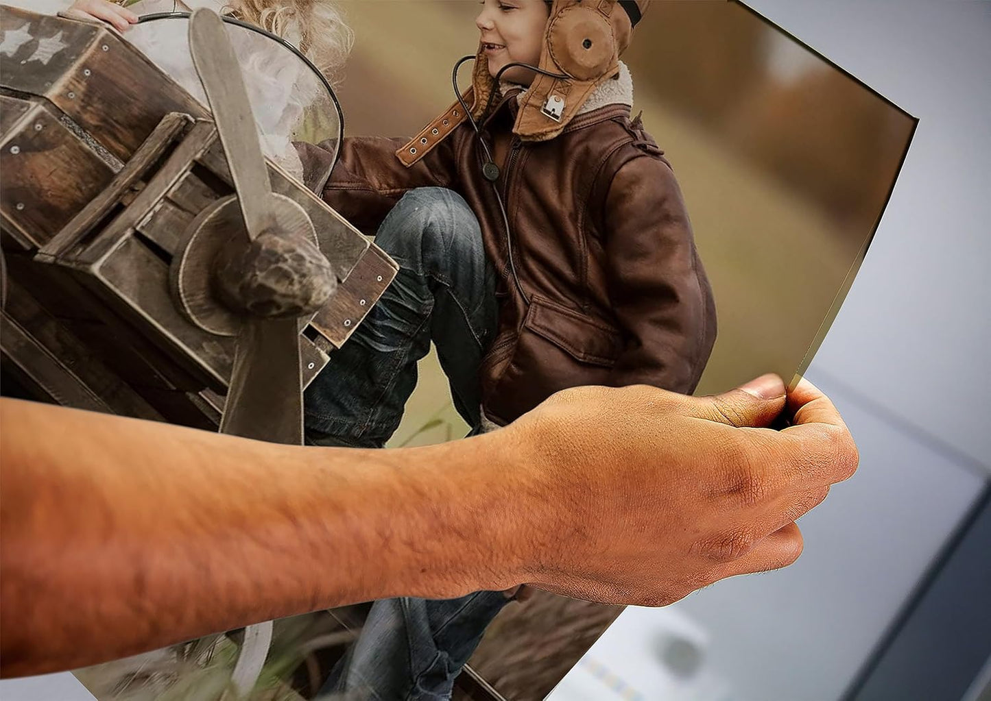 Personalized Custom Canvas Prints: Photo On Canvas (Light Brown, 10x10) Transform Your Photos into Stunning Framed Wall Art Digitally Printed Photo To Canvas Ideal for Home Decor, Gifts Keepsakes.