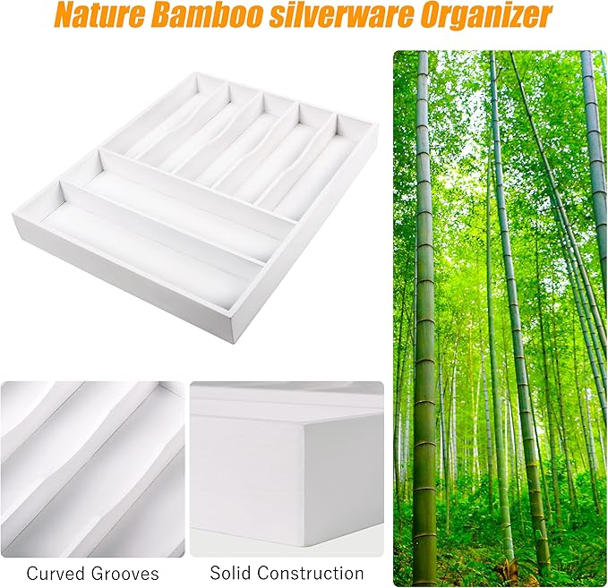 Kitchen Silverware Drawer Organizer and Storage Deep Cookware Utensil Cutlery Rack Office Drawer Organizer Tray Amazon Basics Kitchen Home Gadgets Rv Storage Solutions Wedding Registry Must Haves 2025