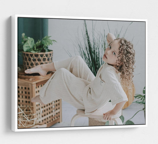 Personalized Custom Canvas Prints: Photo On Canvas (White, 16X24) Transform Your Photos into Stunning Framed Wall Art Digitally Printed Photo To Canvas Ideal for Home Decor, Gifts Keepsakes.