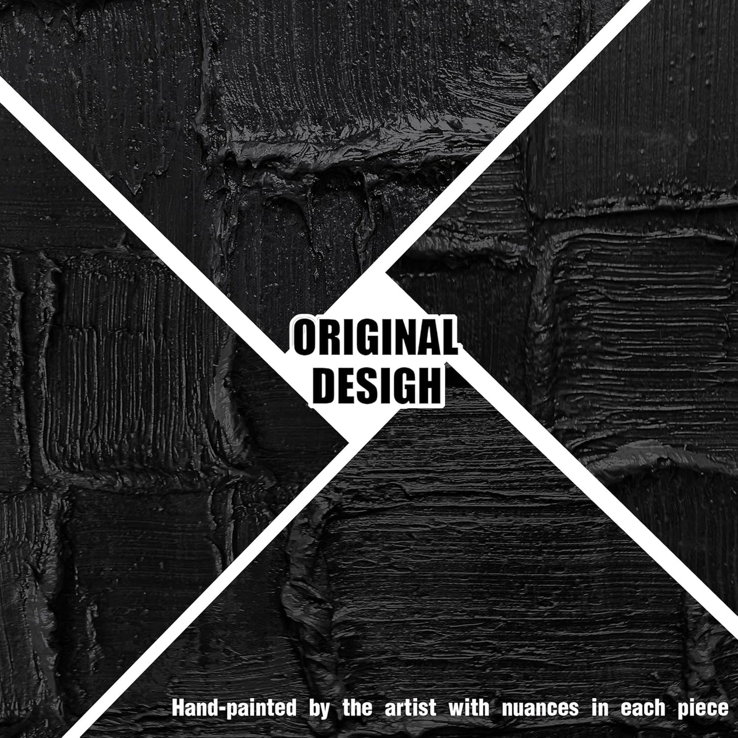 Modern Living Room Wall Decor Abstract Canvas Wall Art for Bedroom Black Wall Paintings for Living Room Size 24 x 47 Inch