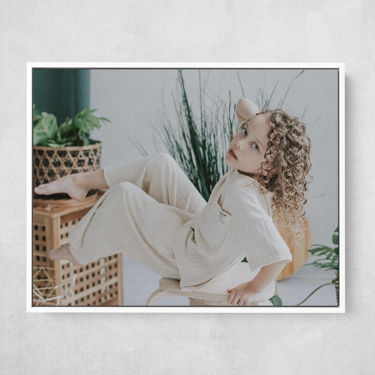 Personalized Custom Canvas Prints: Photo On Canvas (White, 8x8) Transform Your Photos into Stunning Framed Wall Art Digitally Printed Photo To Canvas Ideal for Home Decor, Gifts Keepsakes.