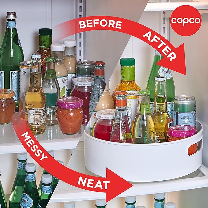 Copco Non-Skid Storage Turntable, 12-Inch, Gray