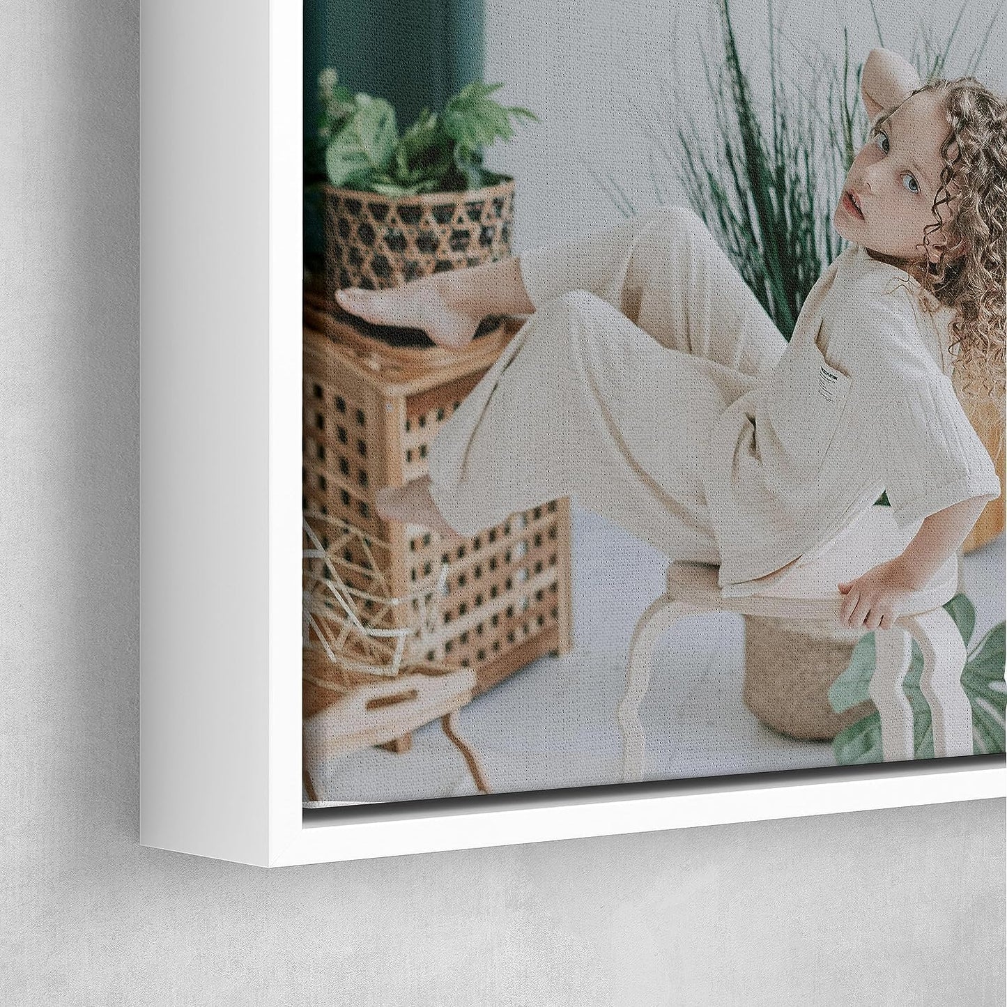 Personalized Custom Canvas Prints: Photo On Canvas (White, 24x36) Transform Your Photos into Stunning Framed Wall Art Digitally Printed Photo To Canvas Ideal for Home Decor, Gifts Keepsakes.