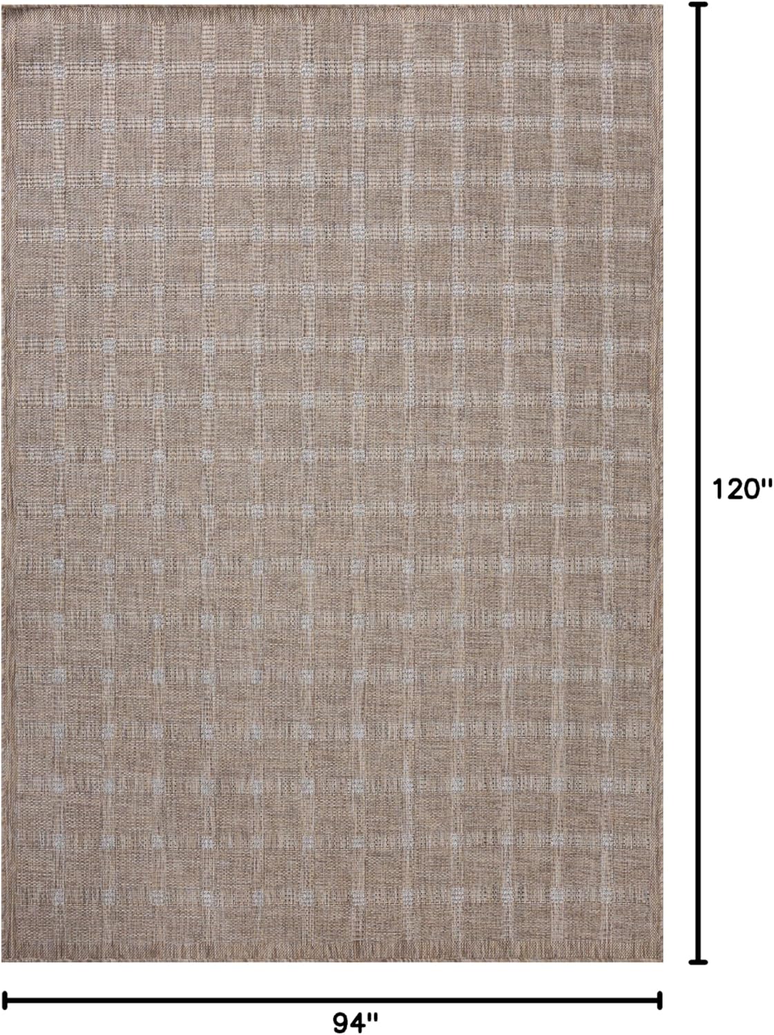 Loloi Amber Lewis Topanga Collection TOP-01 Natural/Bone 7'-10" x 10' Indoor/Outdoor Area Rug