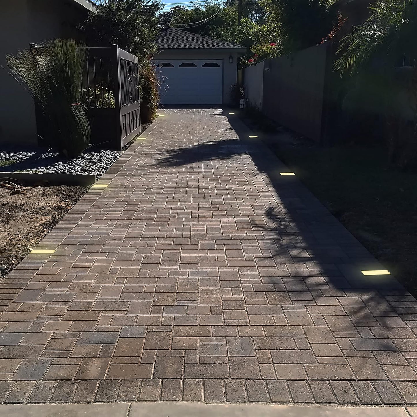 LUMENGY Paver Light 3×6 Inch (2.95 X 5.9), Warm White Glare-Free Illumination for Driveways, Pathways, Pool Deck & Patios, 12V AC/DC, Waterproof & Drive-Over Rated