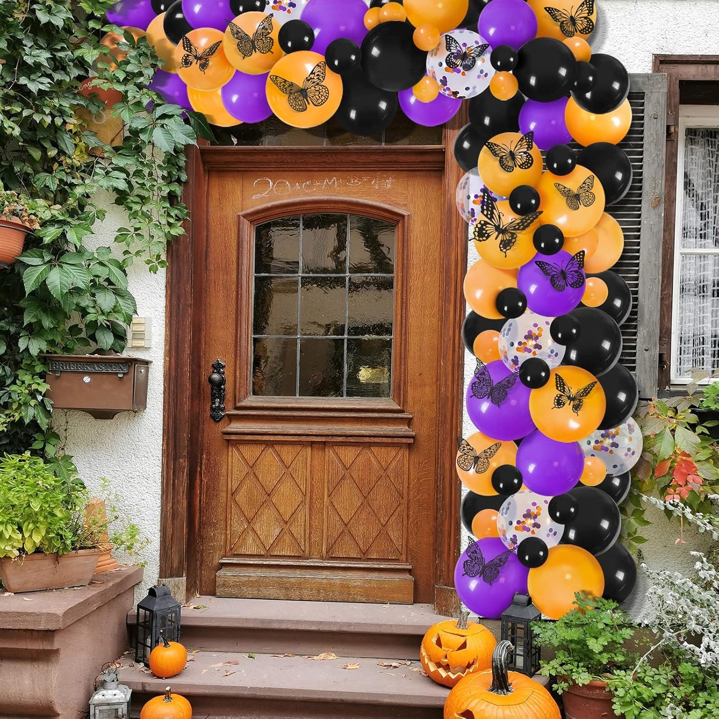 SAOROPEB 3D Butterfly Wall Decor 48 Pcs 4 Styles 3 Sizes, Gold Butterfly Decorations for Butterfly Birthday Decorations Butterfly Party Decorations Cake Decorations, Removable Stickers (Black)