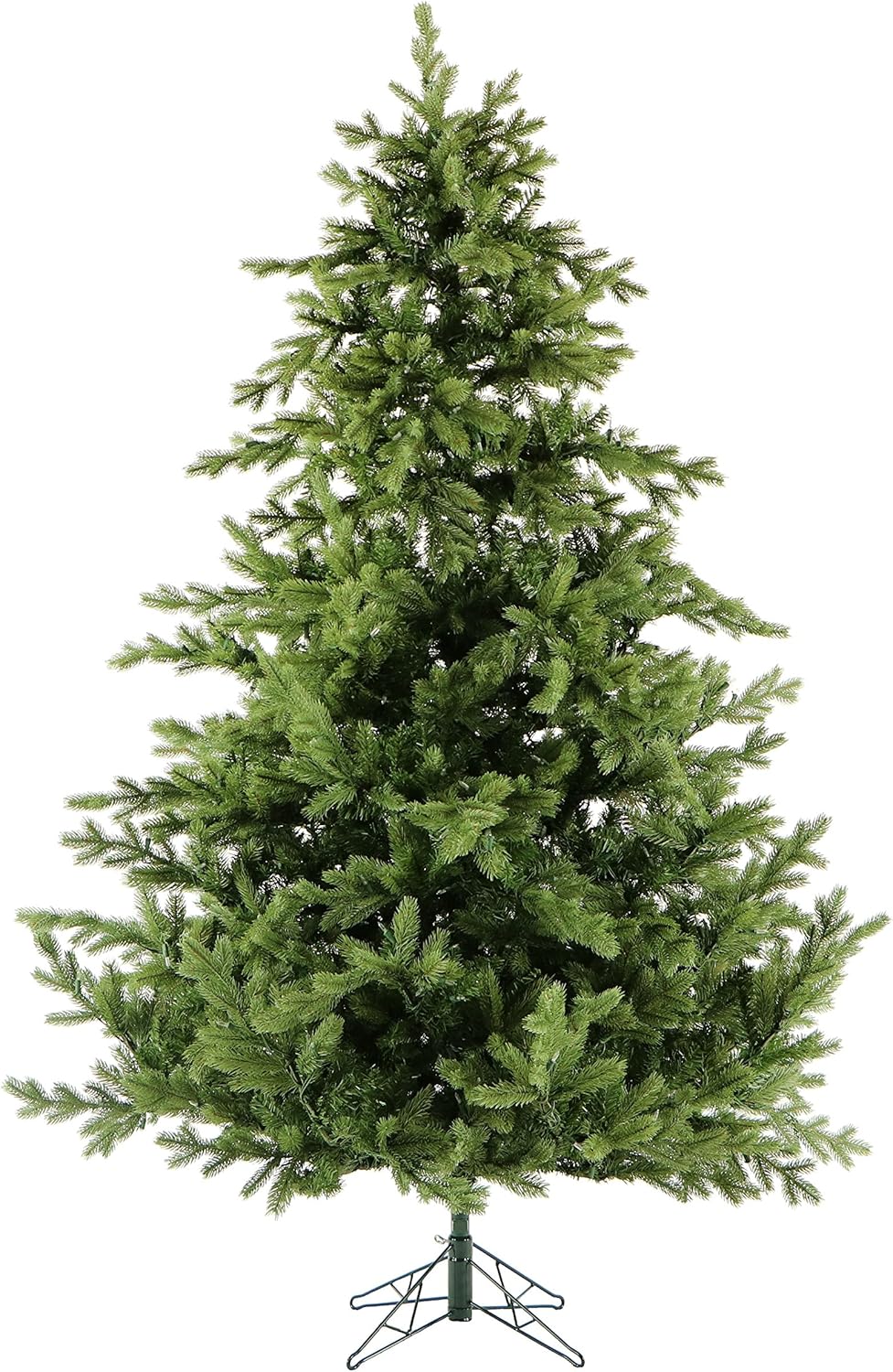 Fraser Hill Farm 9-Ft. Foxtail Pine Artificial Christmas Tree with Stand and No Lights, Unlit Foldable Fake Tree with Realistic Foliage for Home Decoration