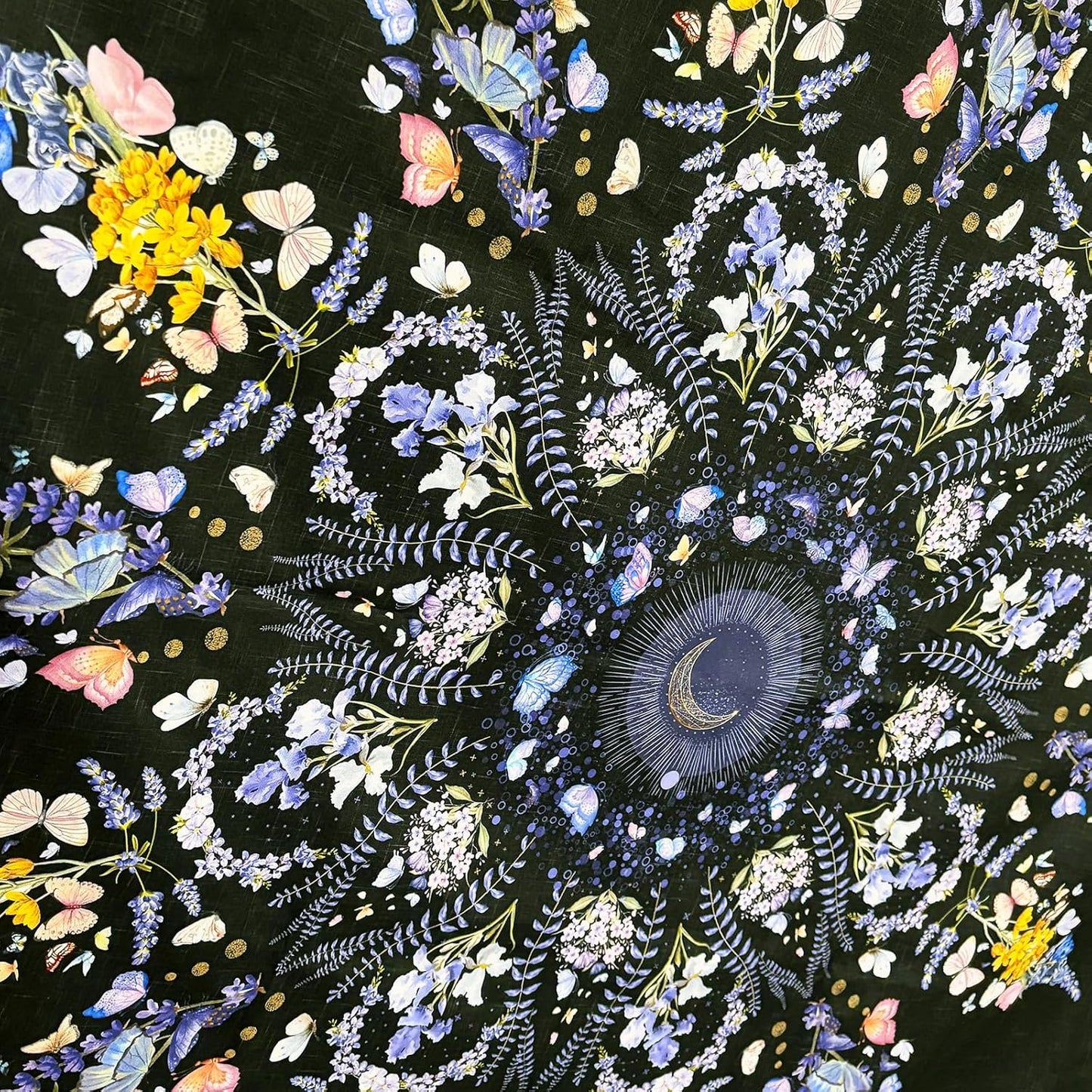 Damanse Floral Tapestry Wall Hanging Cute,Boho Wall Tapestry for Bedroom Aesthetic,Mandala Living Room Decor for Teen Girls (Purple, 59.80" x 78.70")