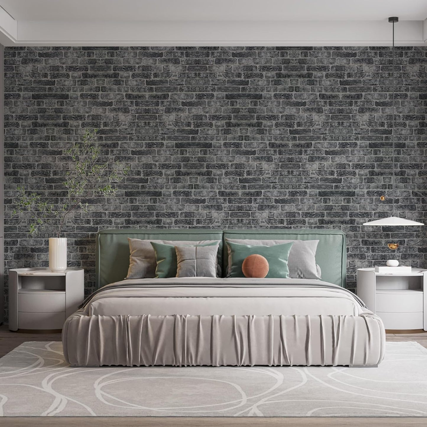 IZODEKOR 3D Wall Panels Brick Effect - Cladding, Stone Look, Styrofoam Facing for Living Room, Kitchen, Bathroom, Balcony, Bedroom, Back of Counter and Teras | Old Town (10 x Panels) - Covers 53 sq ft