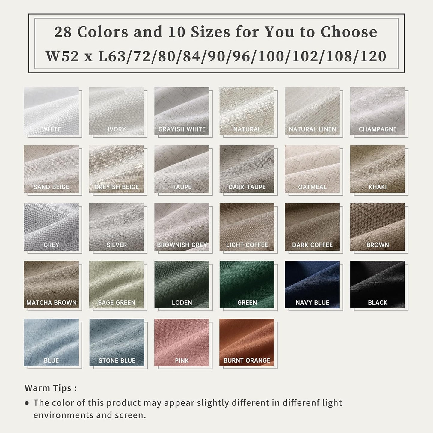 BOODII 108 Inch Black Out Curtains 2 Panels Set Back Tab Thermal Insulated Natural Linen Textured Blackout Curtains Noise Reducing Stone Blue Neutral Living Room Darkening Window Drapes 52x108